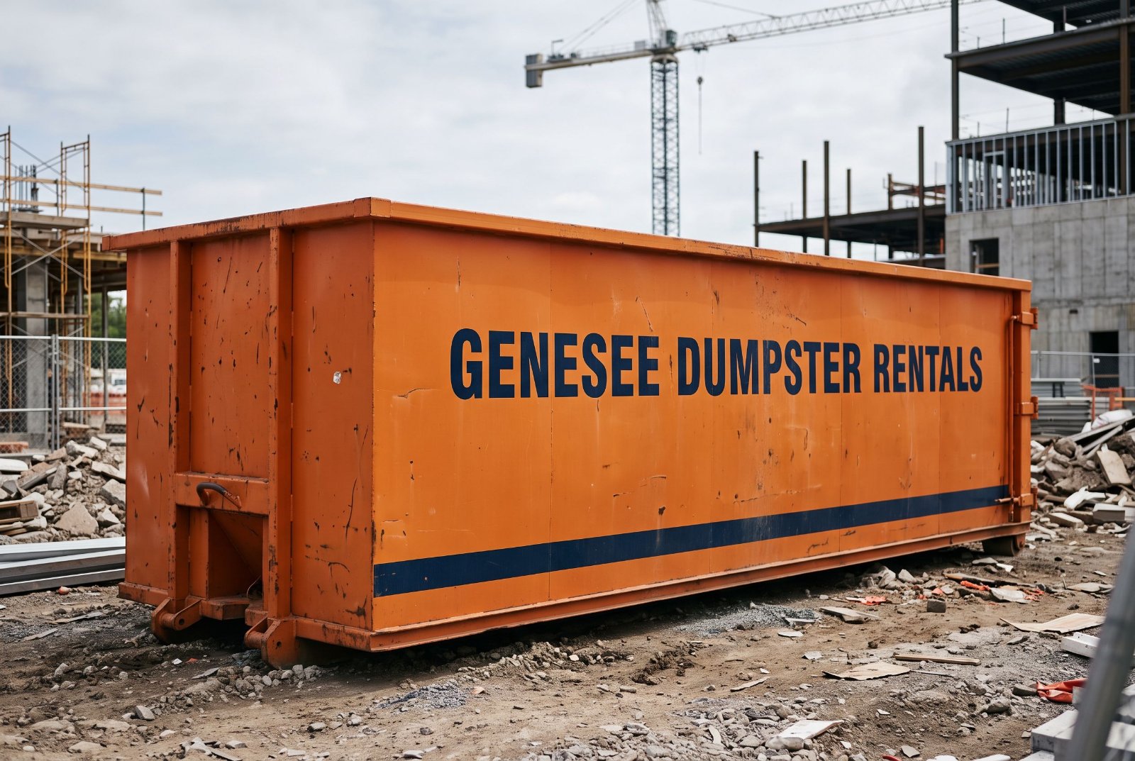 Genesee Dumpster Rentals 40-yard roll-off dumpster for large projects